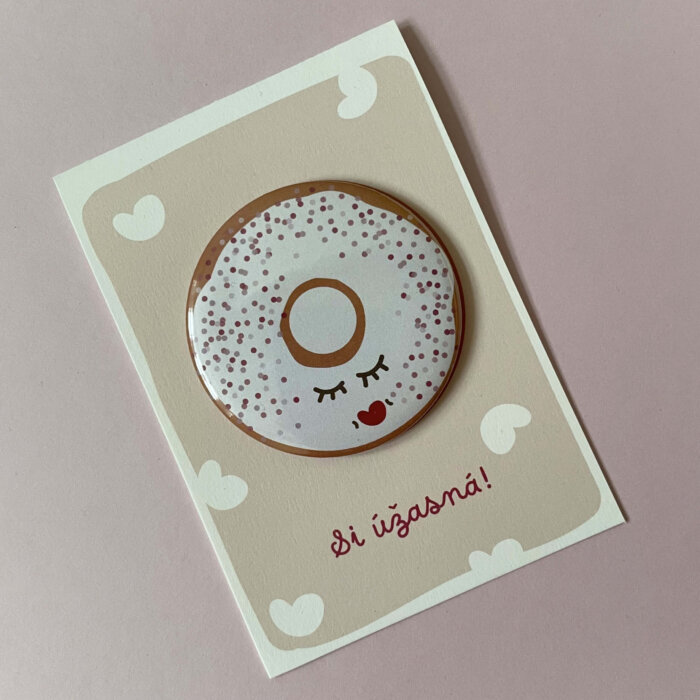 Valentínka – biela donutka