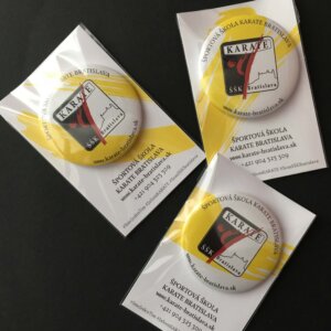 odznaky pre športový klub karate bratislava