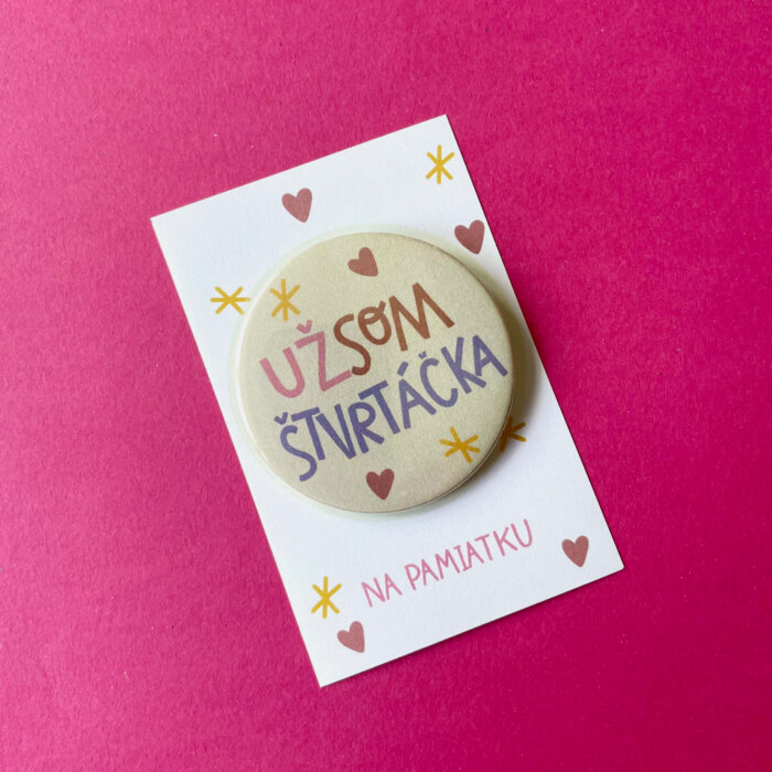Už som štvrtáčka – srdiečko