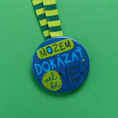 Medaila „Môžem dokázať veľké veci“ modrá