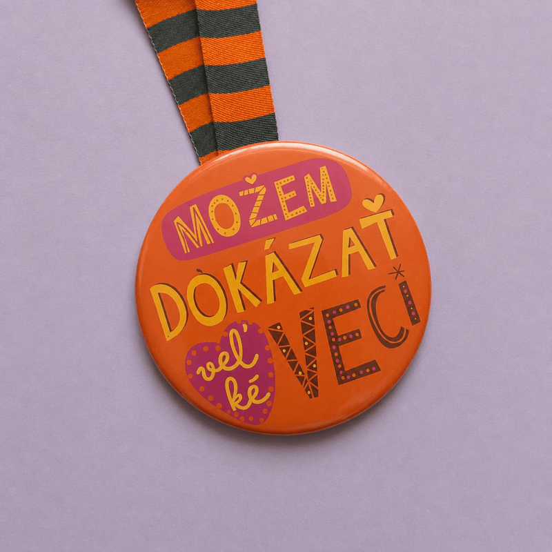 Medaila „Môžem dokázať veľké veci“ oranžová